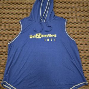 Disney Blue Hooded Tank Top
